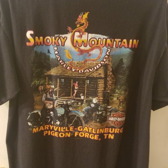 Harley-Davidson Other - Harley Davidson Smoky Mountain T-shirt Size L
